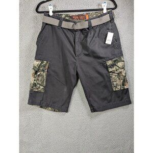 Wear First Shorts Mens 38 Cargo Camo Mossy Oak Treestand Belted Cargo